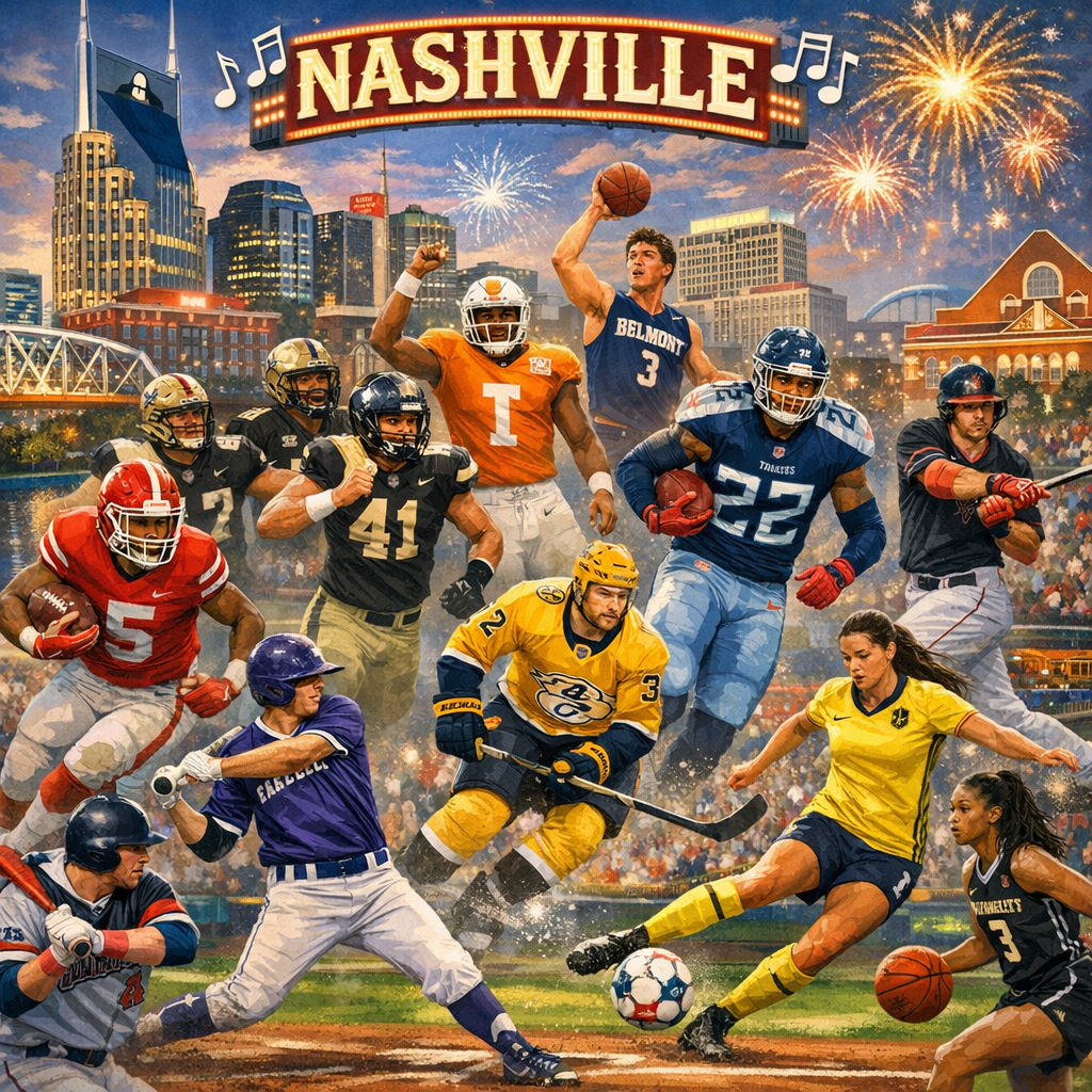 Nashville’s Thriving Sports Scene: From High School Fields to Professional Arenas